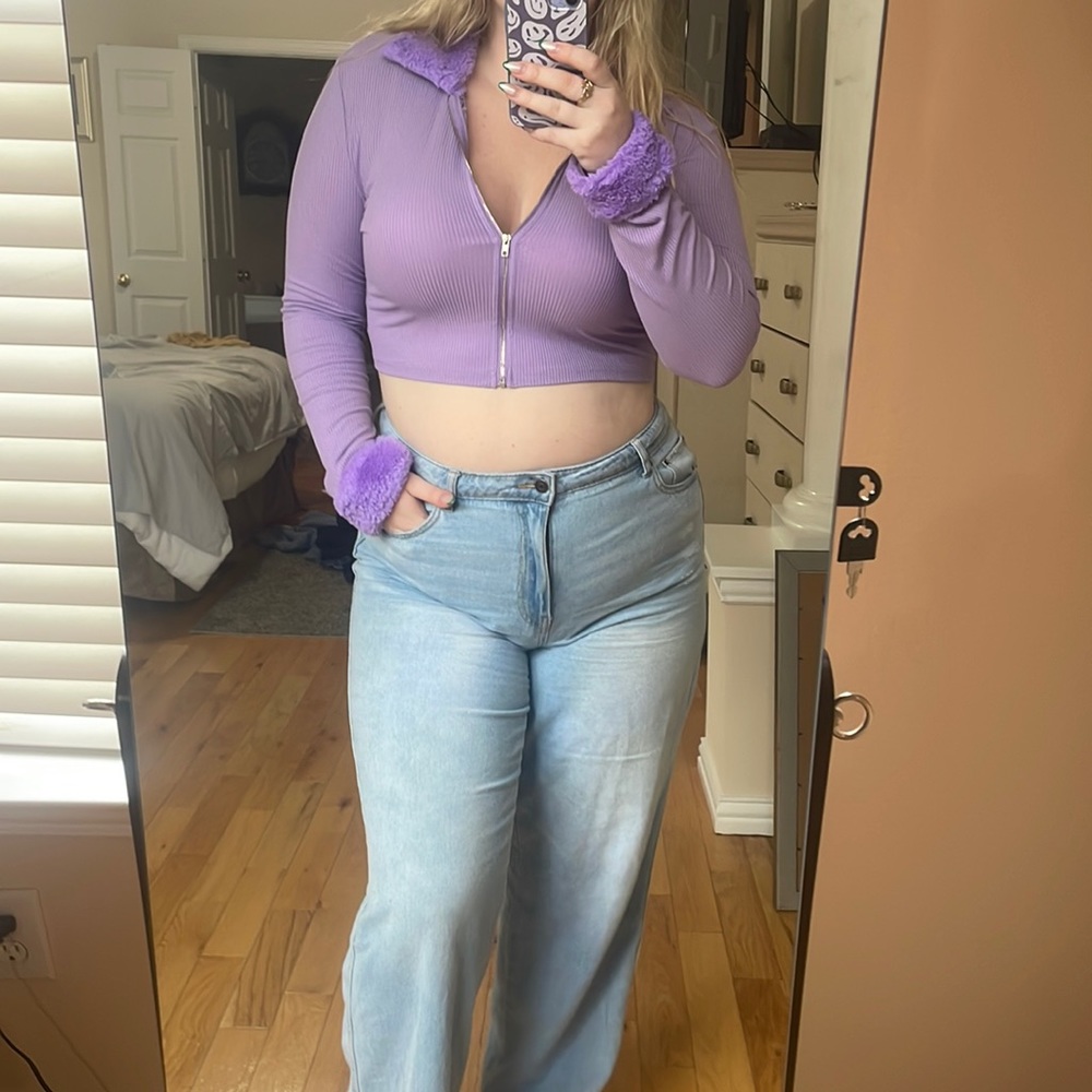 Funky purple top